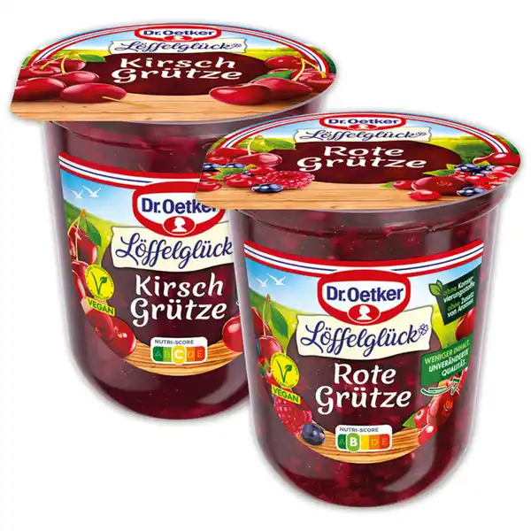 Bild 1 von Dr. Oetker Löffelglück Rote Grütze / Kirsch Grütze
