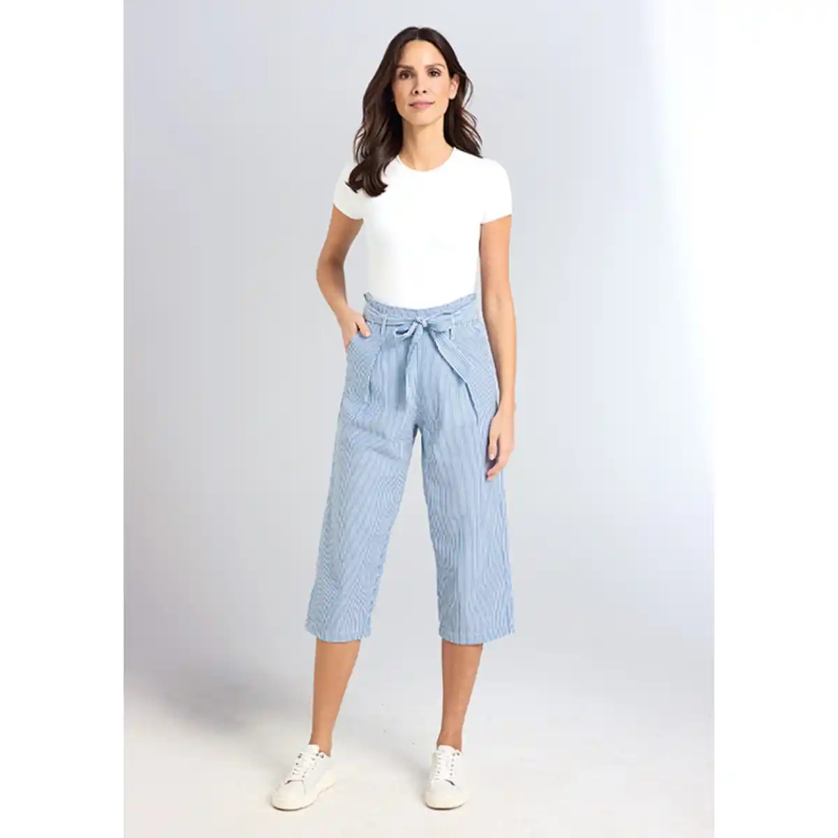 Bild 3 von Ellenor Seersucker-Wide-Leg-Hose