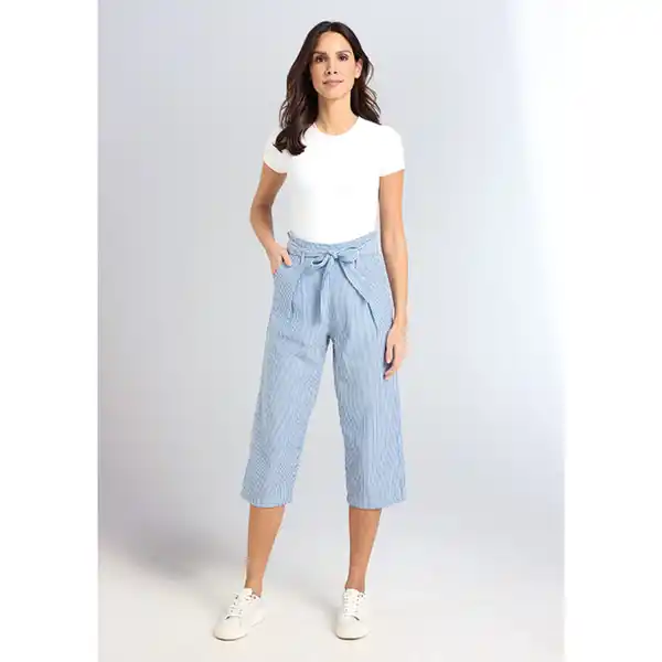 Bild 3 von Ellenor Seersucker-Wide-Leg-Hose