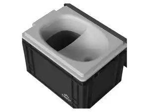 CRIVIT Camping Trocken-Trenntoilette mobil im Eurobox-Format