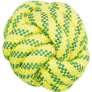 Hundespielzeug, Ø7 cm, schwimmt/floatable, TPR, gelb/grün