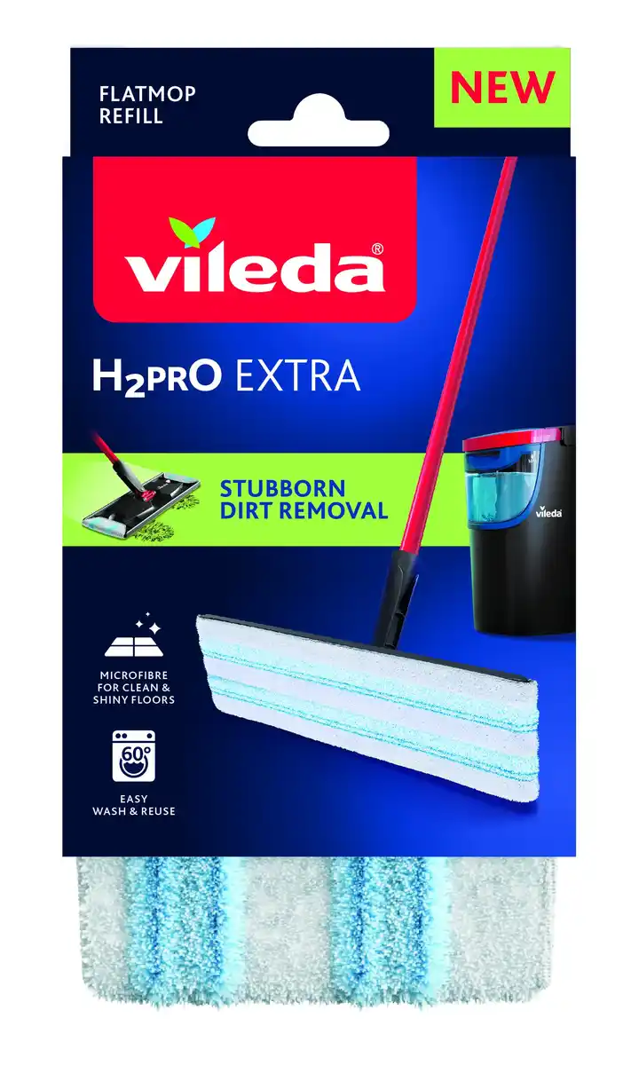 Bild 1 von Vileda Bodenwischer H2PRO Flat Mop Ersatzbezug