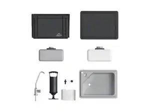 CRIVIT Mobiles Waschbecken, 5 l Tank