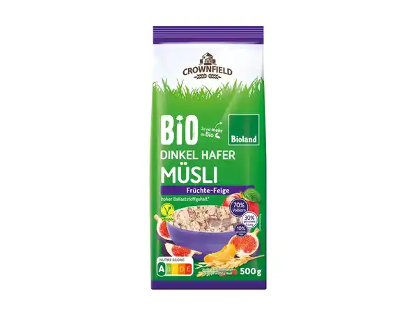 Bild 1 von Bioland Dinkel Hafer Müsli Früchte-Feige,  500 g