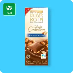 MOSER ROTH Chocolat Création, Verschiedene Sorten