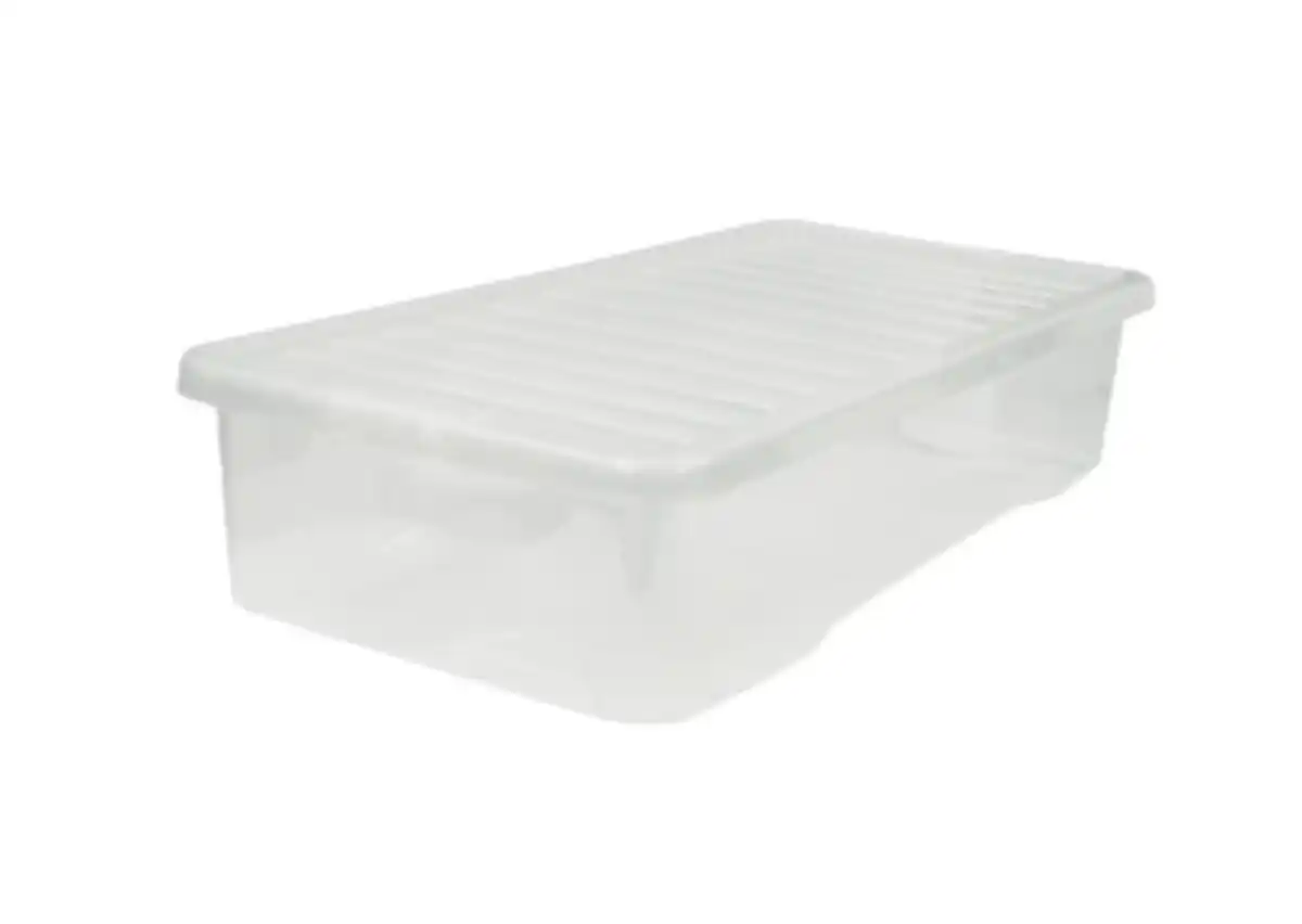 Bild 1 von Unterbettbox mit Deckel 32l transparent