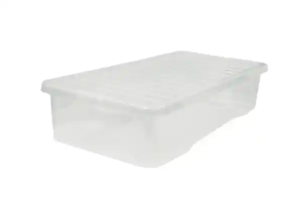 Bild 1 von Unterbettbox mit Deckel 32l transparent