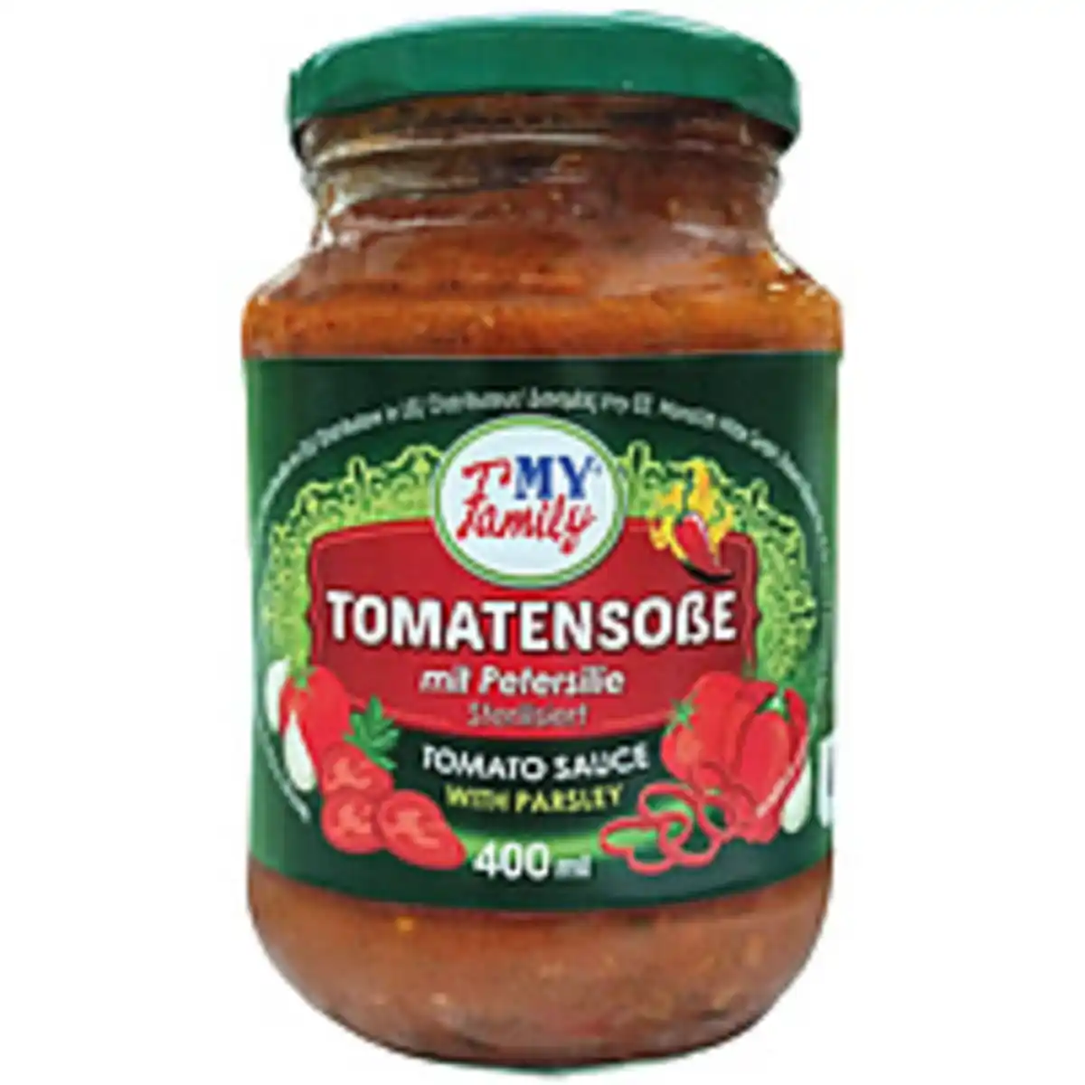 Bild 1 von "MY FAMILY" Tomatensoße mit Petersilie. Sterilisiert.