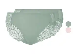 esmara® Damen Slips mit Spitze, 2 Stück