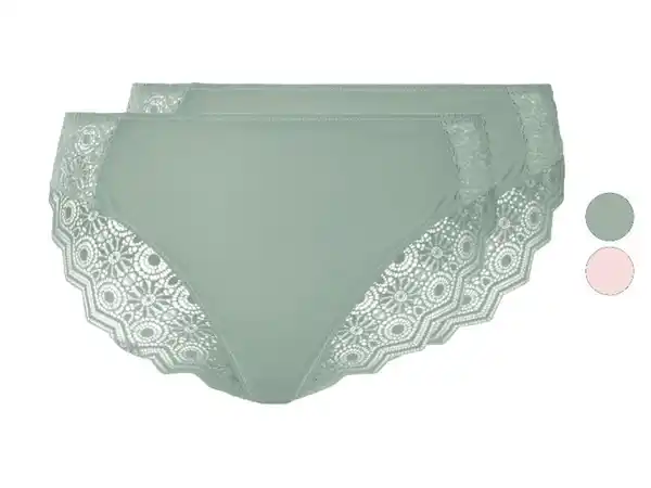 Bild 1 von esmara® Damen Slips mit Spitze, 2 Stück