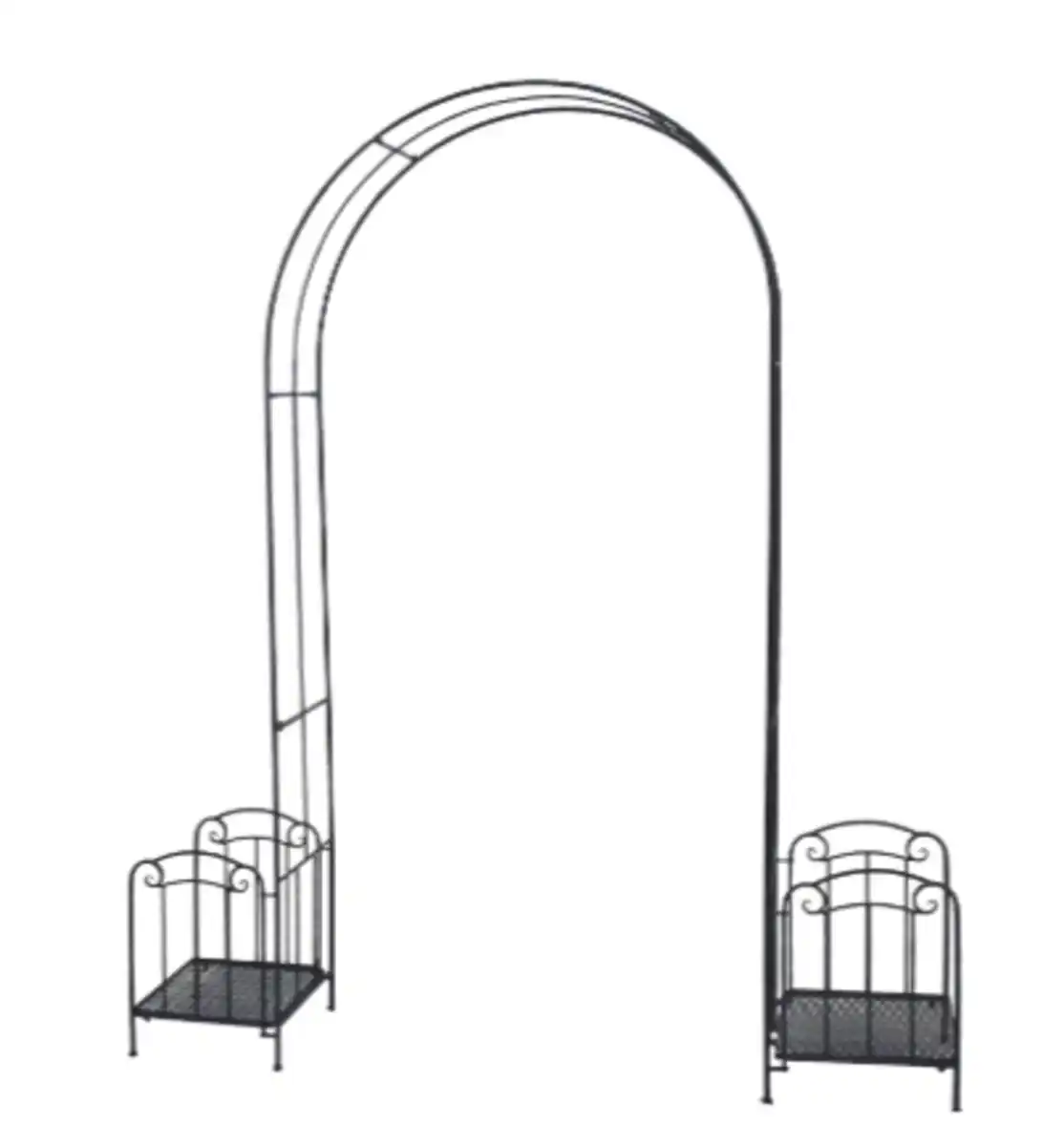 Bild 1 von Rosenbogen mit 2 Pflanzenständern B198xT40xH234cm
