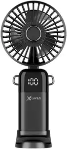 Handventilator (1.200mAh) mit Smartphone Halterung schwarz