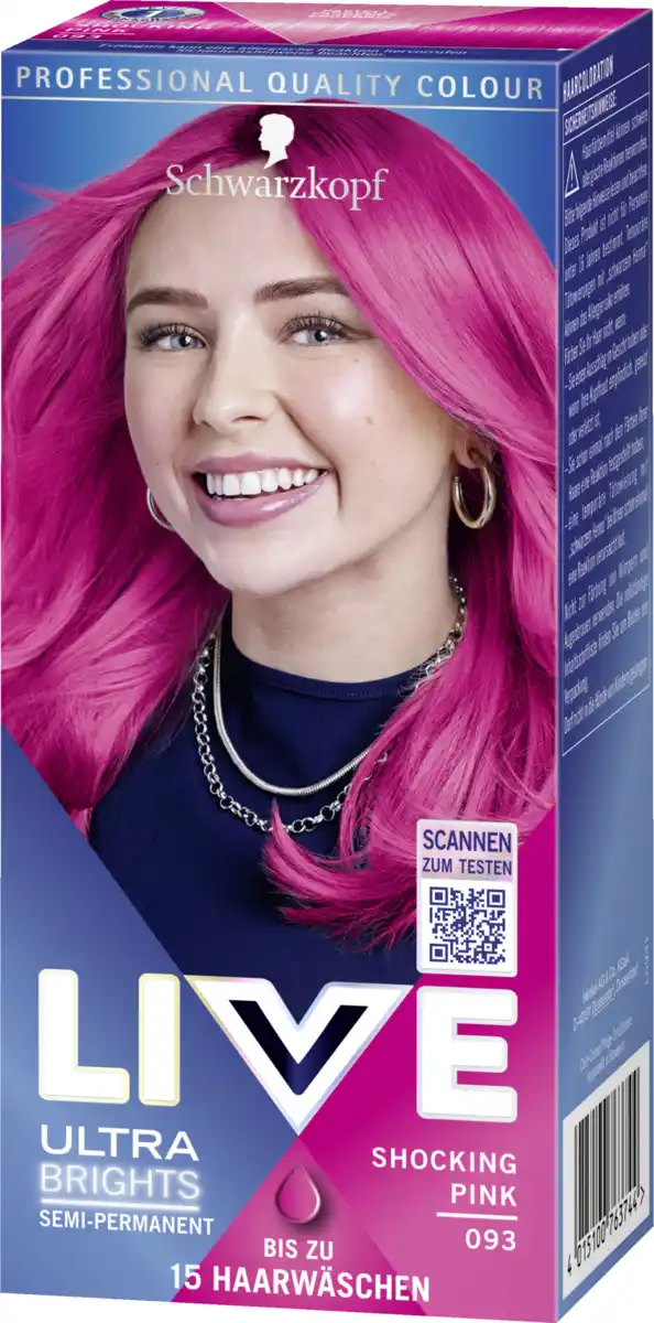 Bild 1 von Schwarzkopf LIVE Ultra Brights Haarfarbe 093 Shocking Pink