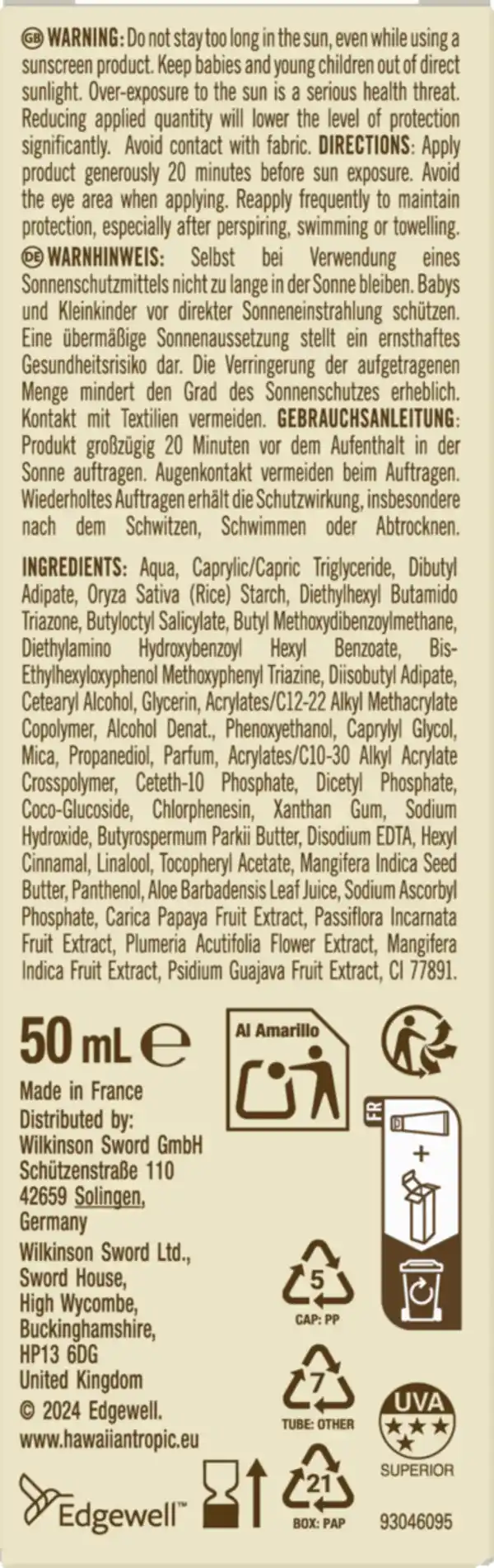 Bild 2 von Hawaiian Tropic Glowing Protection Face Cream LSF50, 50 ml