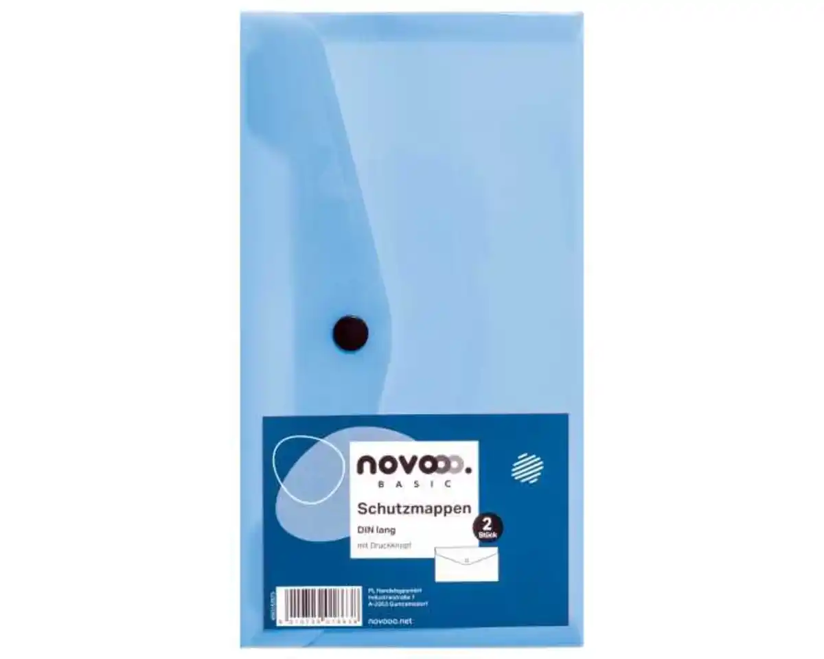 Bild 1 von novooo Schutzmappe 2er, DinLang mit Druckknopf