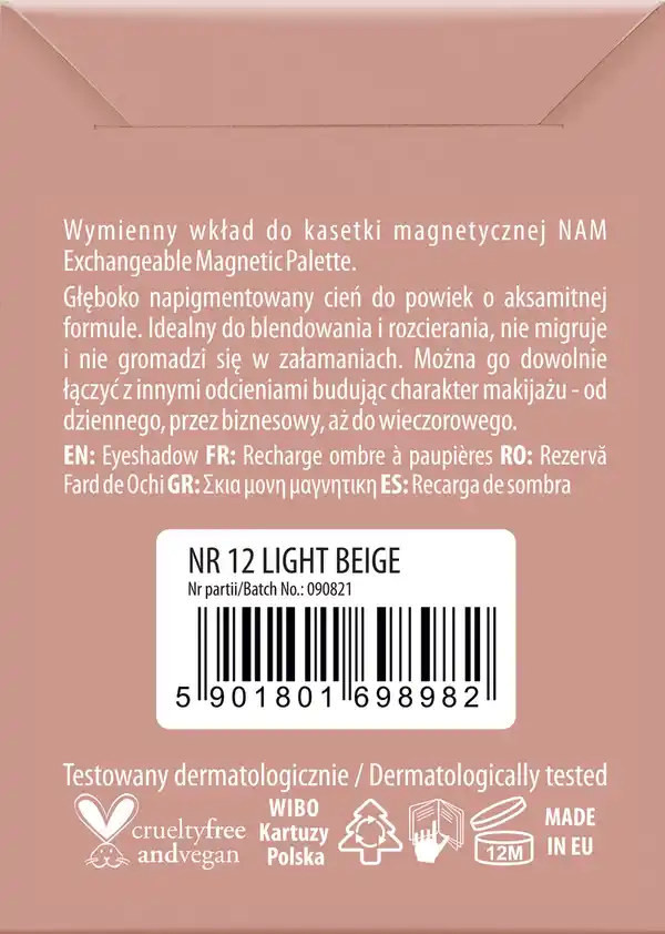 Bild 2 von NAM Eyeshadow Matte nr 12, 3,5 g