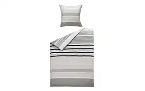 Bettwäsche Elvira Satin, beige, 135 x 200 cm