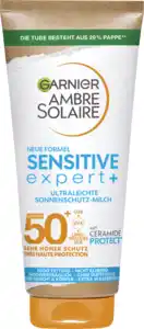 Garnier Ambre Solaire Sonnencreme Ultraleicht Sensitive Expert LSF 50+, 175 ml