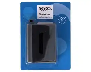 novooo Bürolocher mit Anschlagschiene, vers. Farben