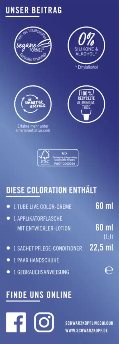 Bild 3 von Schwarzkopf LIVE Urban Metallics Haarfarbe U71 Metallic Silver