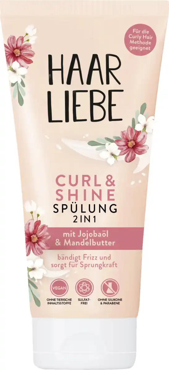 Bild 1 von Haarliebe Curl & Shine 2in1 Spülung, 200 ml