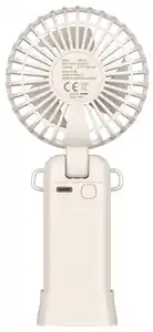 Handventilator (1.200mAh) mit Smartphone Halterung beige