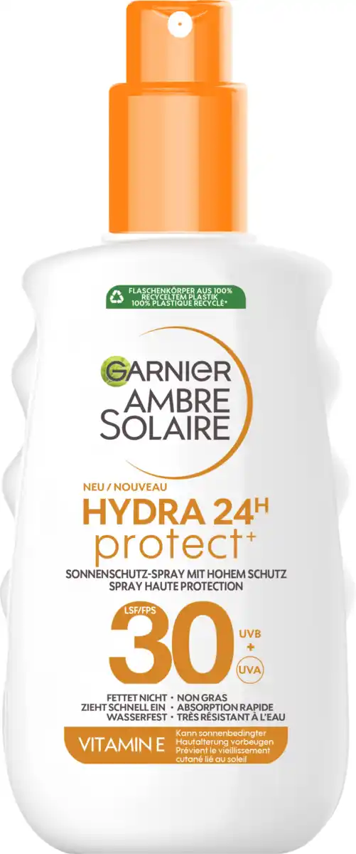 Bild 1 von Garnier Ambre Solaire Hydra Protect+ 24h Sonnenschutz-Milch LSF30, 150 ml