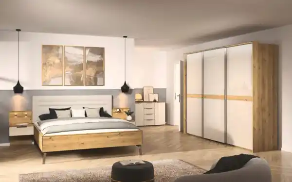 Bild 3 von Bettanlage Ajana Scale Sleep, grau/Asteiche-Nachbildung, 180 x 200 cm