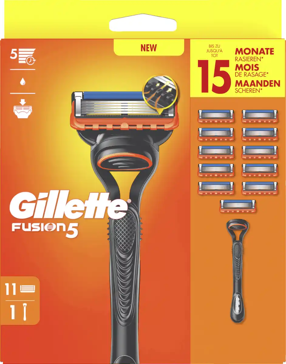 Bild 1 von Gillette Fusion5 Rasierer mit 11 Klingen