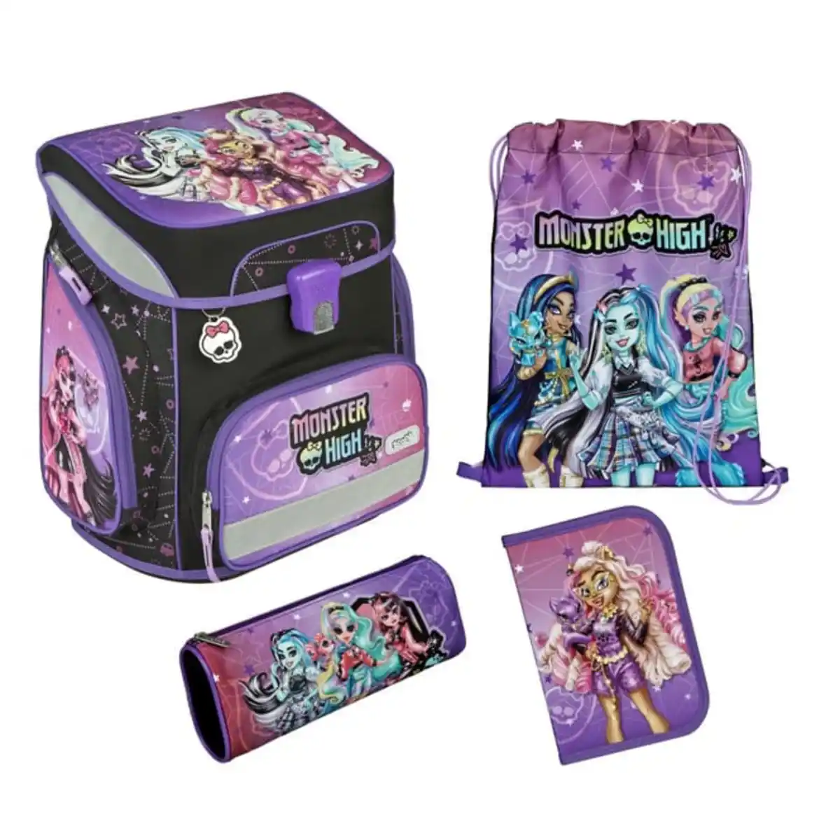 Bild 1 von Monster High - Scooli EasyFit - Schulranzen Set - 5-teilig