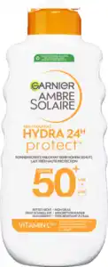 Garnier Ambre Solaire Hydra Protect+ Sonnenschutz-Milch 24h LSF50, 175 ml