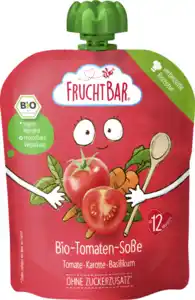 FruchtBar Bio Tomaten-Soße Tomate, Karotte und Basilikum, 190 g