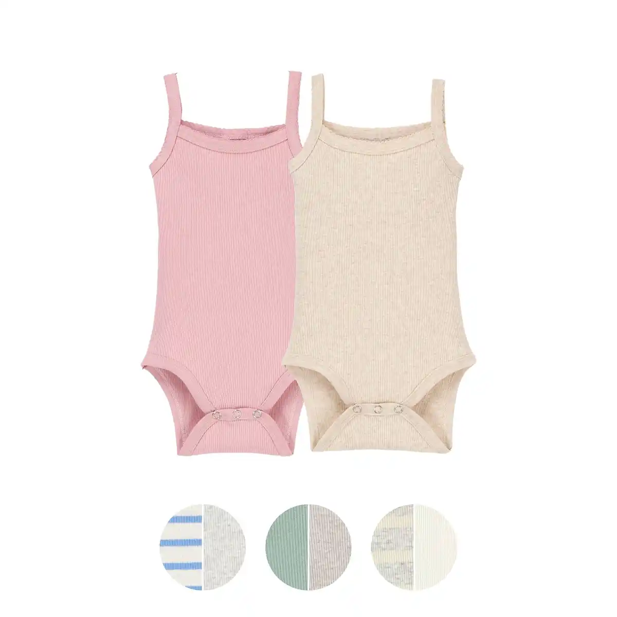 Bild 1 von LILY & DAN Baby-Sommer-Body, Baumwolle (BIO), 2er-Pack
