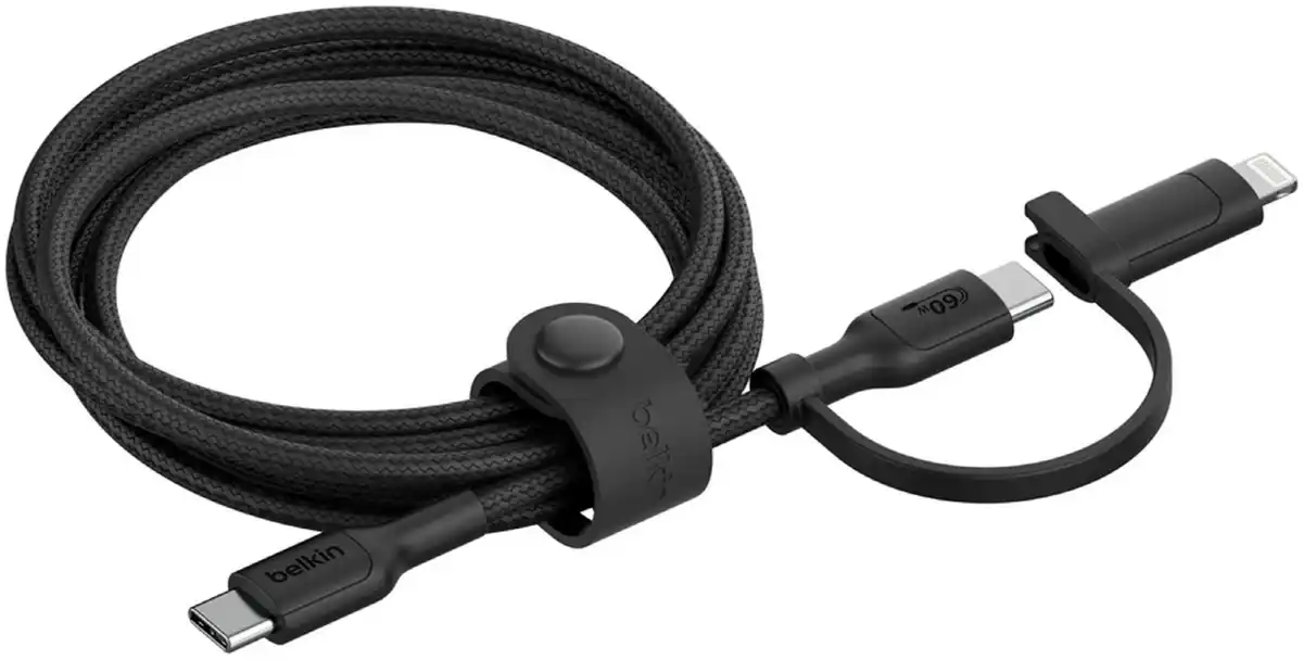 Bild 1 von BoostCharge Pro USB-C>C/Lightning (1,5m) schwarz