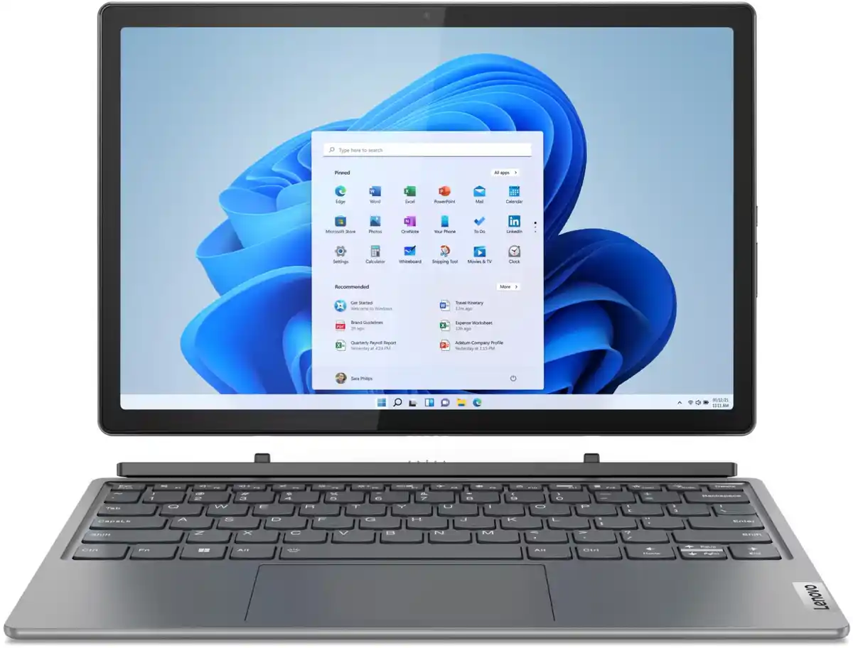 Bild 1 von IdeaPad Duet 5 12IRU8 (83B3004PGE) 31,5 cm (12,4") 2 in 1 Detachable-Notebook storm grey