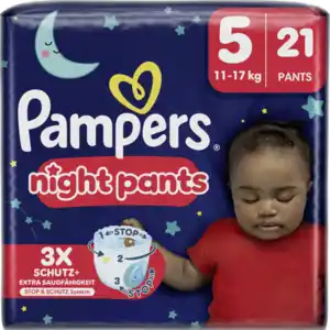 Pampers Baby Dry Night Pants Gr. 5 Junior (11-17 kg) Single Pack 21 Stück