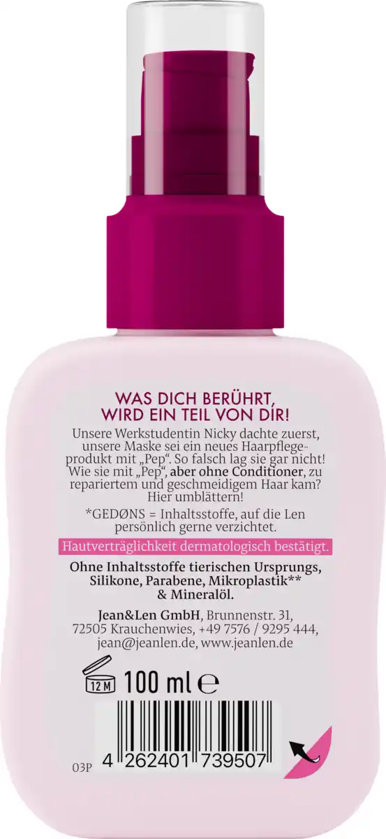 Bild 3 von Jean&Len Peptide Leave-In Haarmaske, 100 ml