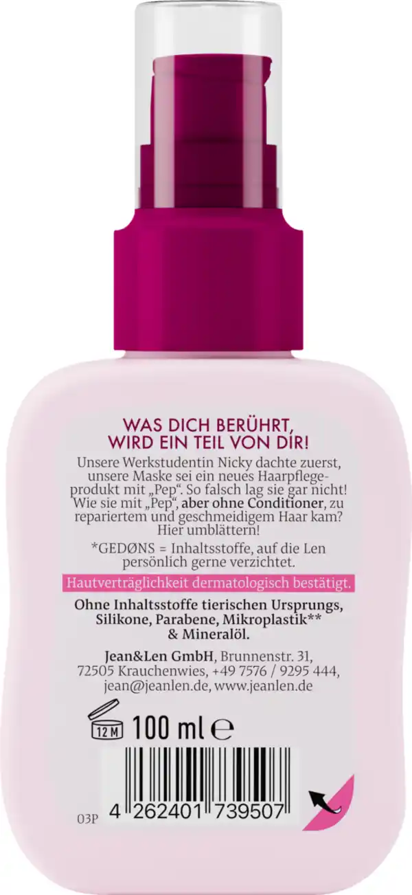 Bild 3 von Jean&Len Peptide Leave-In Haarmaske, 100 ml