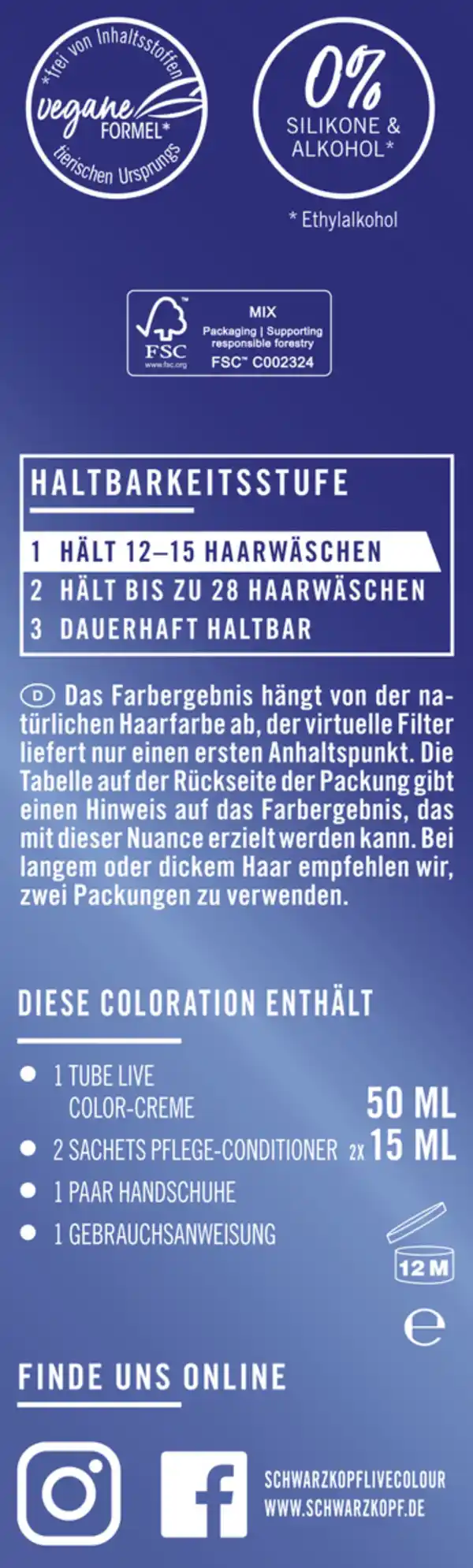 Bild 3 von Schwarzkopf LIVE Ultra Brights Haarfarbe 095 Electric Blue