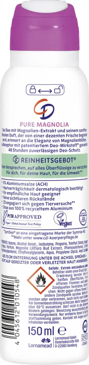 Bild 2 von CD Deospray Magnolie, 150 ml
