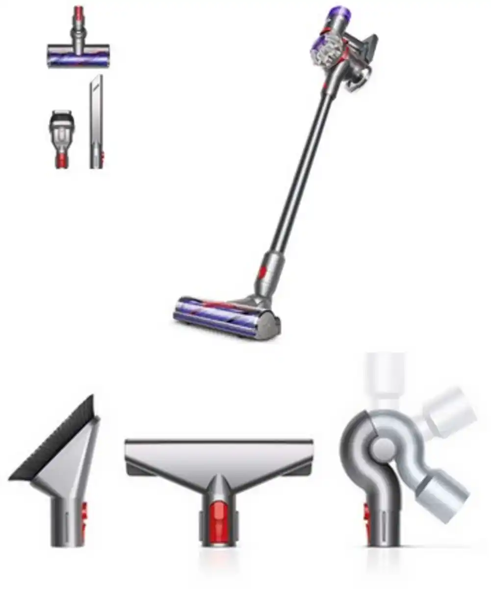Bild 1 von V8 Advanced + Möbelreinigungsset Akku-Stielstaubsauger nickel/silber