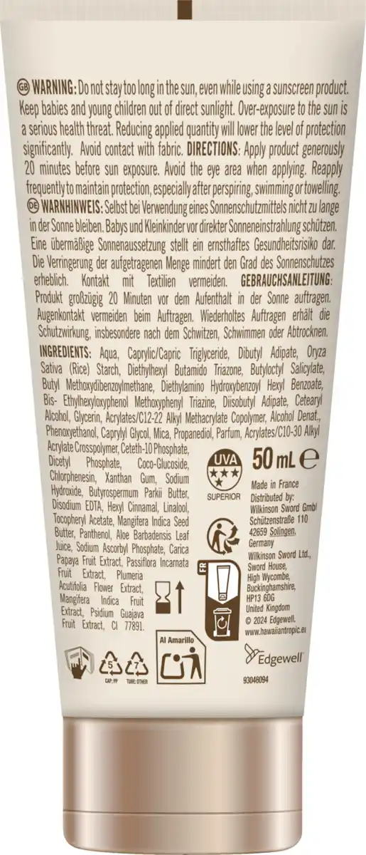 Bild 4 von Hawaiian Tropic Glowing Protection Face Cream LSF50, 50 ml