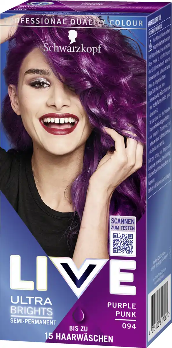 Bild 1 von Schwarzkopf LIVE Ultra Brights Haarfarbe 094 Purple Punk