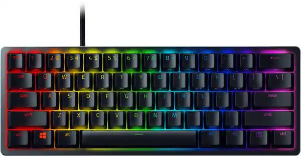 Bild 1 von Huntsman Mini (DE) Gaming Tastatur Clicky Optical Switch (Purple) schwarz