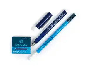 Schneider Easy-Set Füllhalter inkl. Tintenlöscher & 6 Patronen