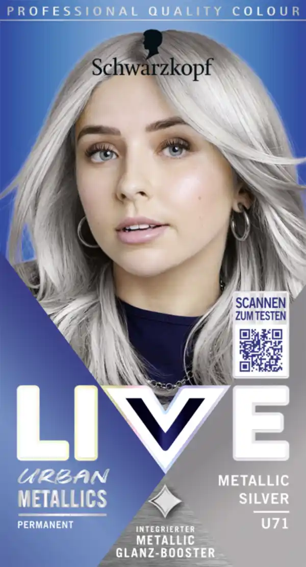 Bild 1 von Schwarzkopf LIVE Urban Metallics Haarfarbe U71 Metallic Silver