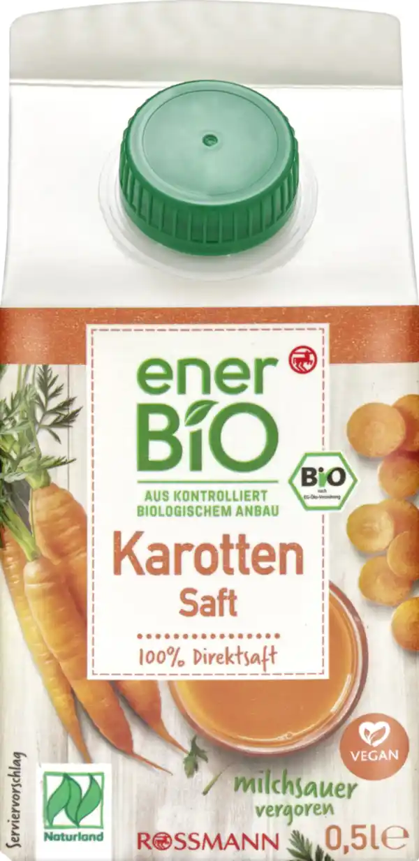 Bild 1 von enerBiO Karottensaft Naturland, 500 ml