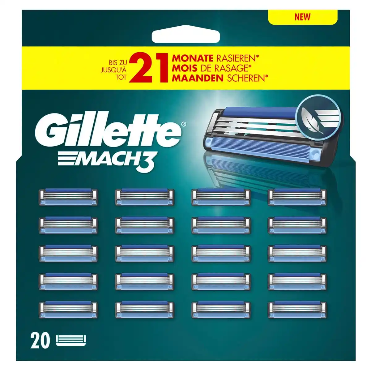 Bild 1 von Gillette MACH3 Klingen 20er, 20 Stk