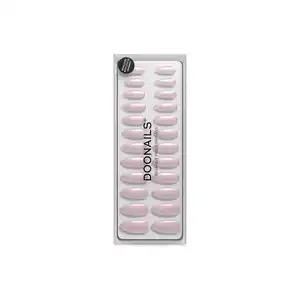 DOONAILS Soft Gel Press Ons Rose Cateye Medium Almond, 0 Rose