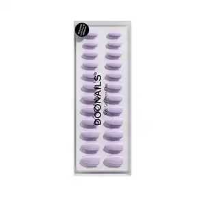 DOONAILS Lavender Mist Short Almond Soft Gel Press Ons, 0 Lavender